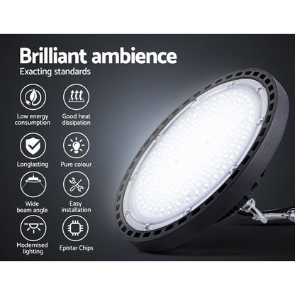 Leier LED High Bay Lights Light 100W Industrial Workshop Warehouse Gym Tristar Online