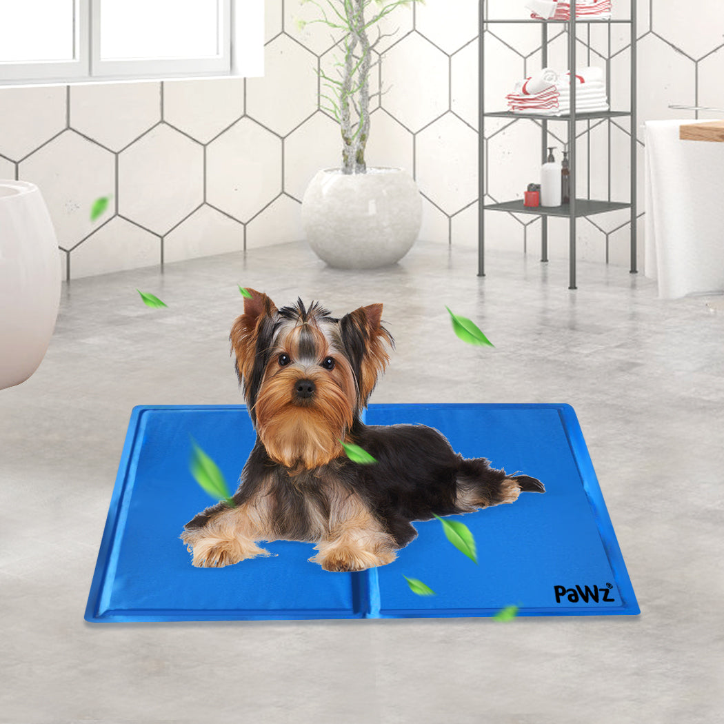 PaWz Pet Cooling Mat Gel Mats Bed Cool Pad Puppy Cat Non-Toxic Beds 40x30cm Tristar Online