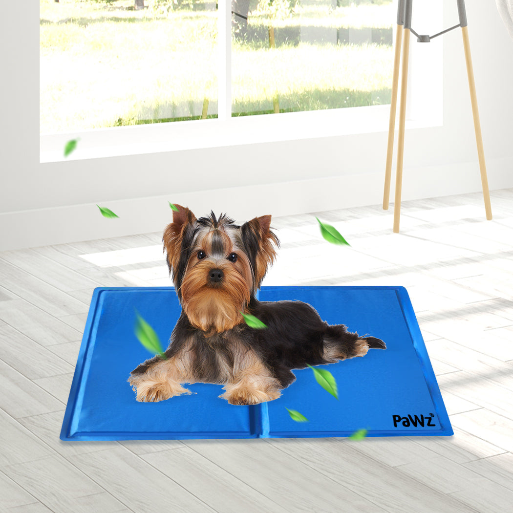 PaWz Pet Cooling Mat Gel Mats Bed Cool Pad Puppy Cat Non-Toxic Beds 40x30cm Tristar Online