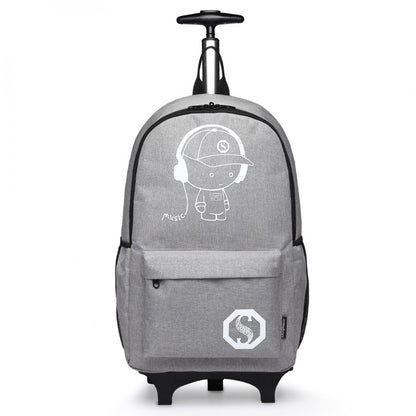 Luminous School Bags For Kids, College Bags For Boys & Girls Students With Waterproof USB Luminous