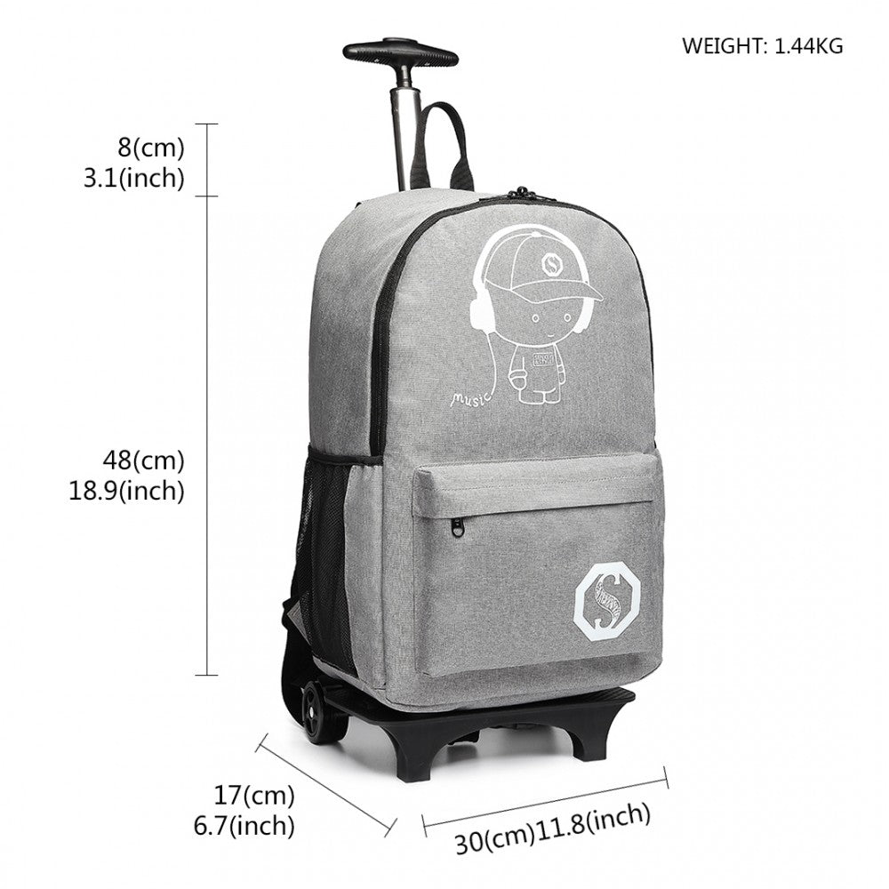 Luminous School Bags For Kids, College Bags For Boys & Girls Students With Waterproof USB Luminous