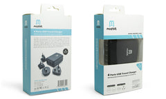 Mozbit 4.5A 4-Port USB Travel Wall Charger Tristar Online