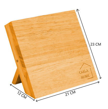Natural Bamboo Magnetic Knife Block Holder with Strong Magnets for Home Kitchen Storage & Organisation Tristar Online