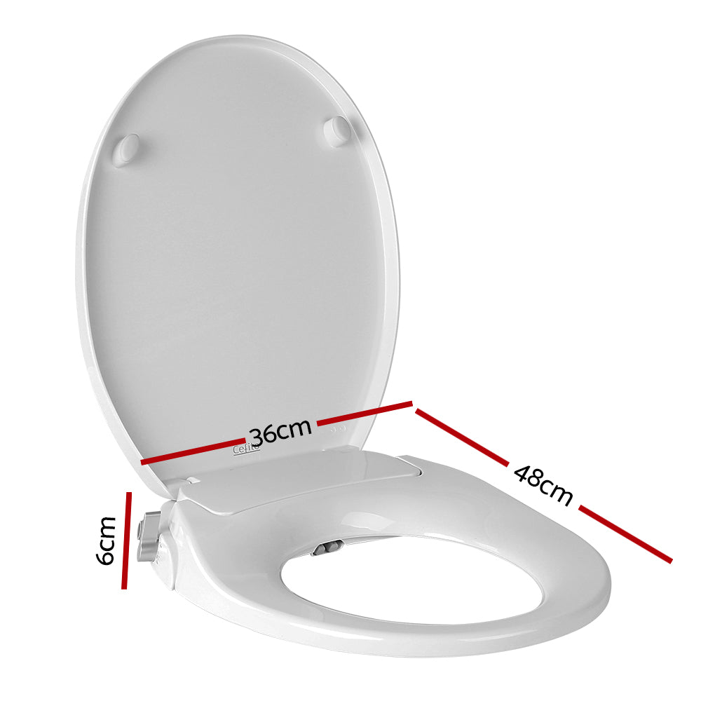 Non Electric Bidet Toilet Seat Bathroom  - White Tristar Online