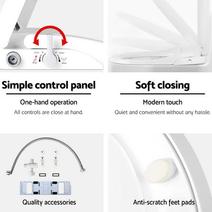 Non Electric Bidet Toilet Seat Bathroom  - White Tristar Online