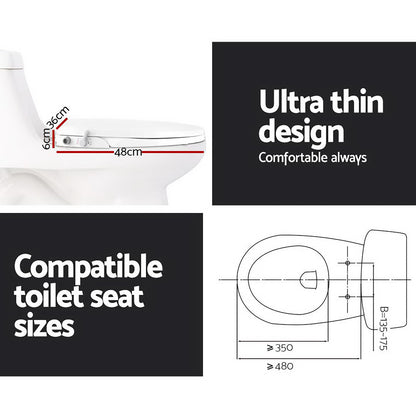 Non Electric Bidet Toilet Seat Bathroom  - White Tristar Online