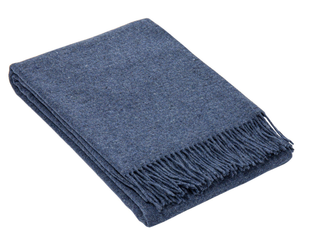 Oxford Throw - Merino Wool Blend - Navy Tristar Online