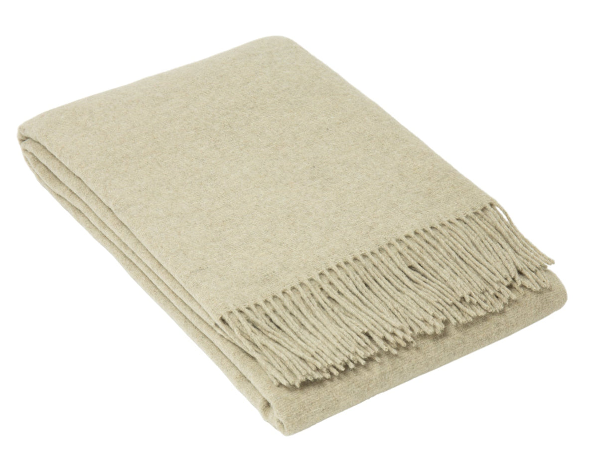 Oxford Throw - Merino Wool Blend - Stone Tristar Online