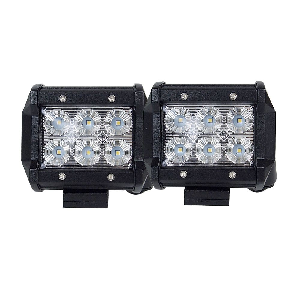 Pair 4inch CREE LED Work Light Bar Flood Beam Offroad Driving Lamp Reverse Fog Tristar Online