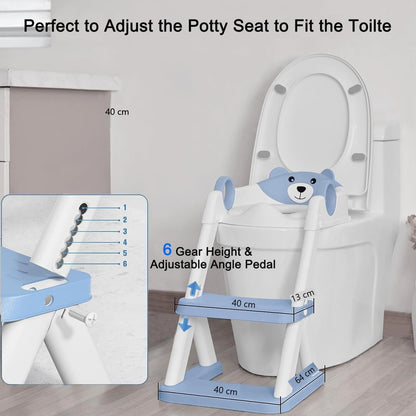 Potty Training Seat Ladder, Kids Boys Girls, Blue Tristar Online