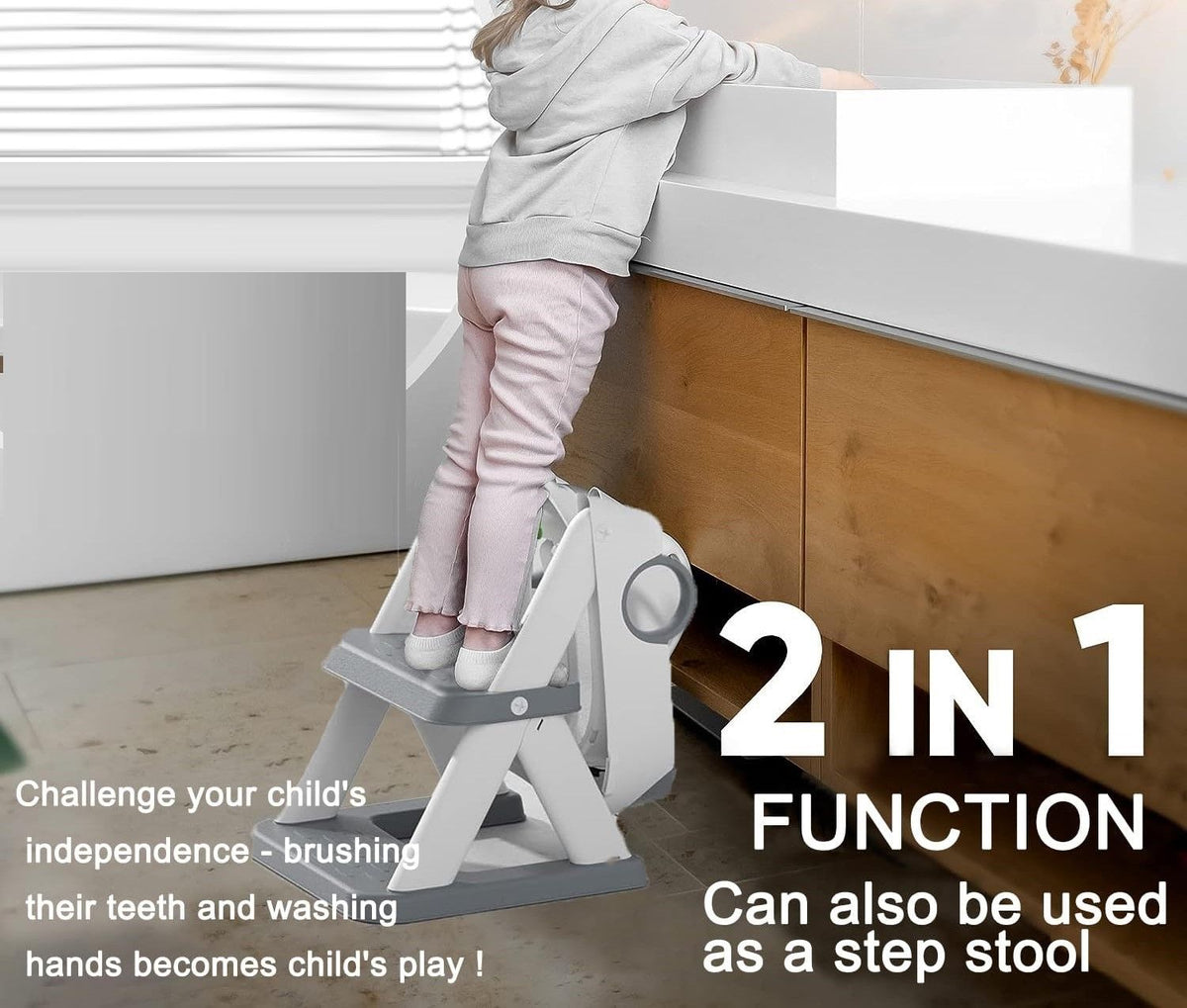 Potty Training Seat Ladder, Kids Boys Girls, Grey Tristar Online