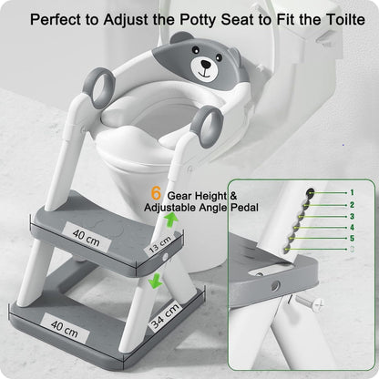 Potty Training Seat Ladder, Kids Boys Girls, Grey Tristar Online