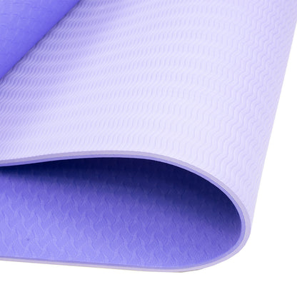 Powertrain Eco-Friendly TPE Pilates Exercise Yoga Mat 8mm - Light Purple Tristar Online