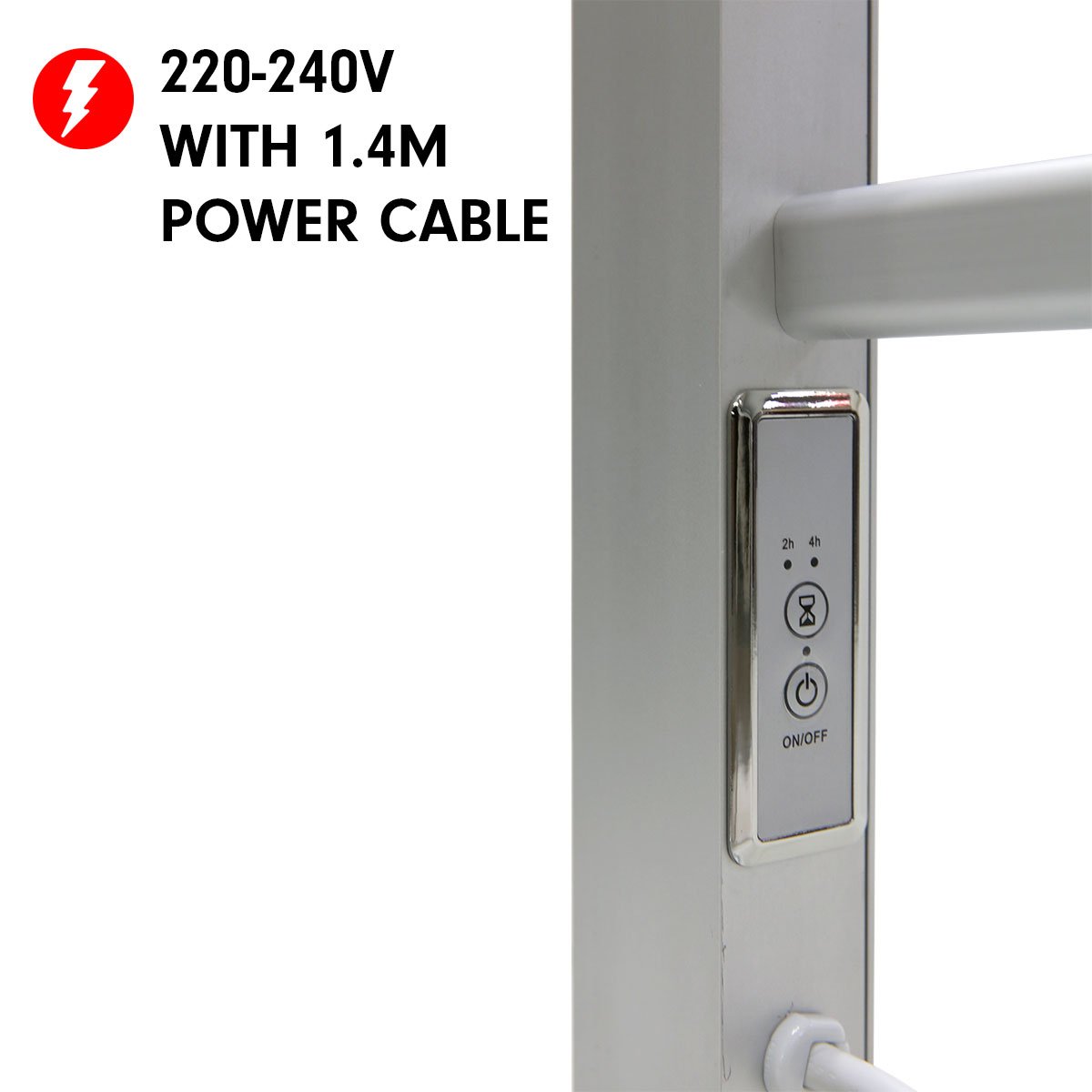 Pronti Heated Towel Rack With Timer Wall-mounted Freestanding Electric 160 Watts Tristar Online