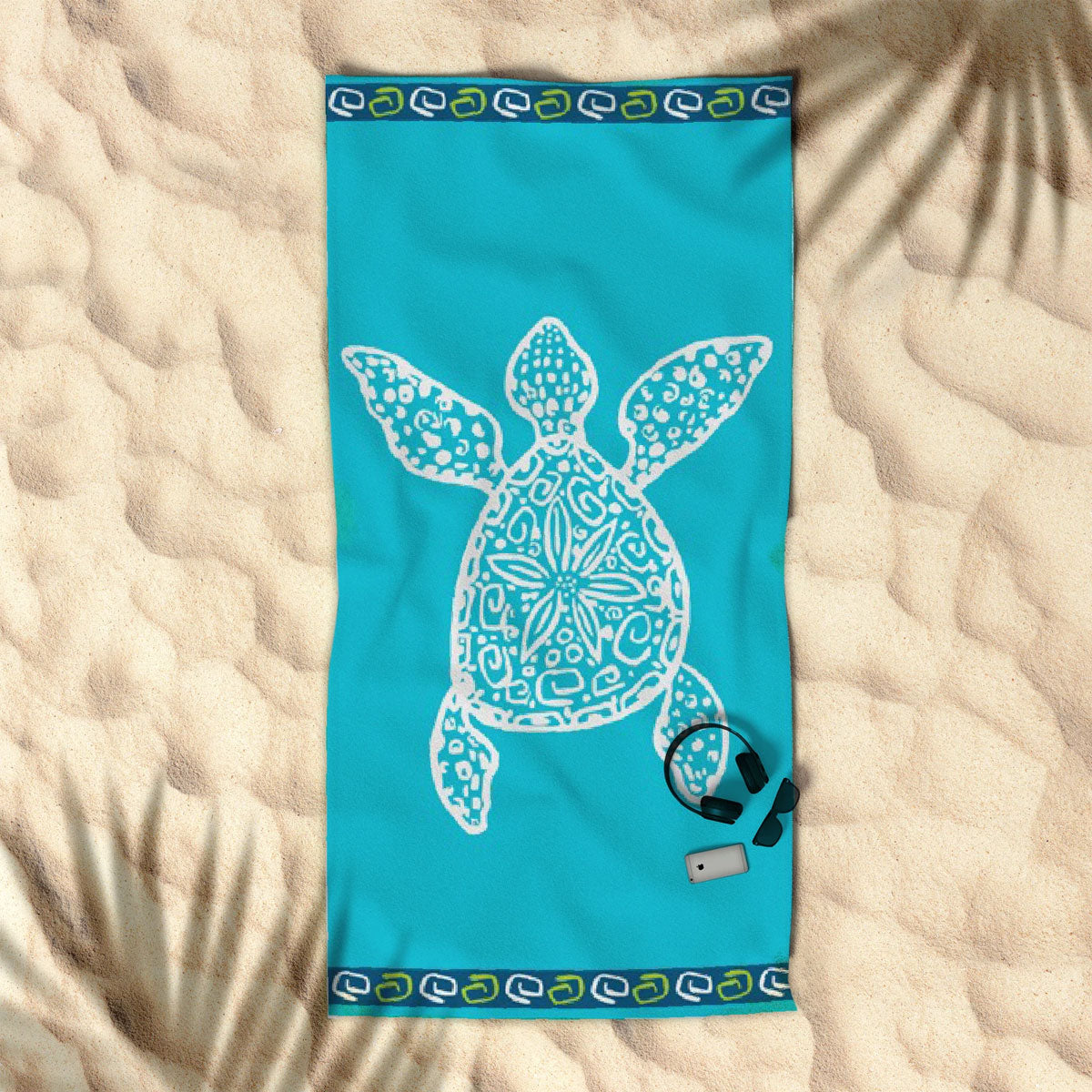 Rans Premium Cotton Jacquard Beach Towel Turtle Tristar Online