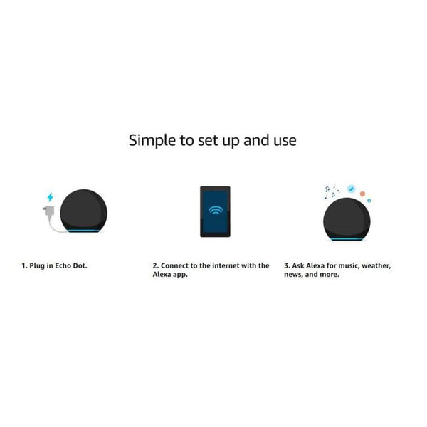 Amazon Echo Dot 4th Gen with Alexa - Charcoal Amazon