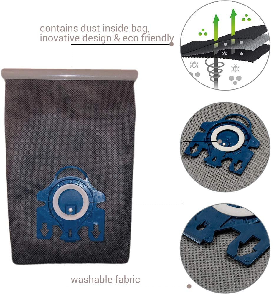 Reusable Vacuum Cloth Bags for Miele GN & FJM Vacuum Cleaners Tristar Online