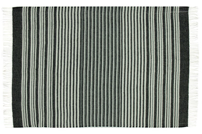 Richmond Throw - Reclaimed Wool Blend - Monochrome Tristar Online