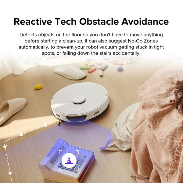 Roborock S7 Max Ultra Robot Vacuum & Mop Cleaner - White Roborock