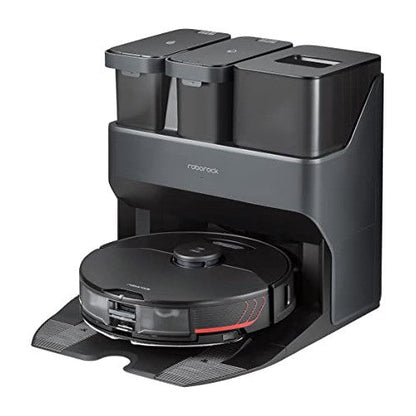 Roborock S7 MaxV Ultra Robot Vacuum and Mop Cleaner with Empty Wash Fill Dock - Black (Opened Never Used) Roborock
