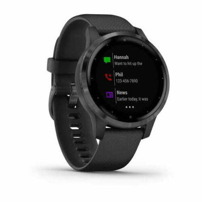 Garmin Vivoactive 4S GPS Running Fitness Smart Multi Sports Watch - Black Slate (Refurbished Grade-B) Garmin