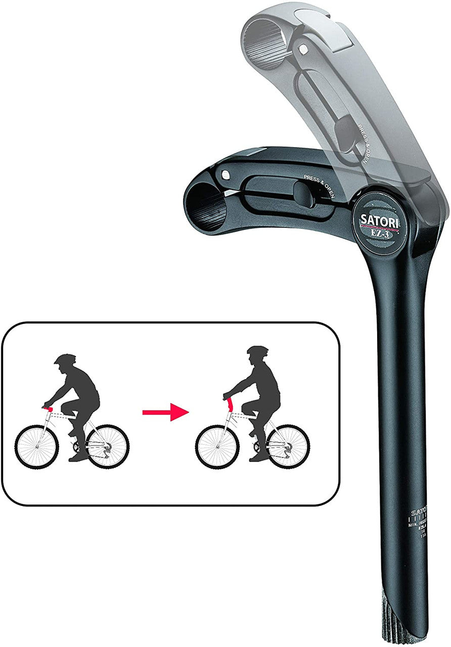 Satori EZ3 Quill Height Adjustable Stem MTB Mountain Quick Release Tristar Online