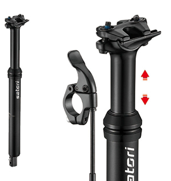 Satori Mountain Bike Height Adjustable Seatpost Internal Cable 30.9 Diameter 150mm Travel Tristar Online