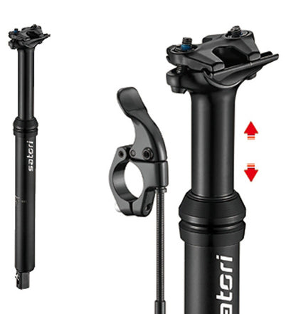 Satori Mountain Bike Height Adjustable Seatpost Internal Cable 30.9 Diameter 150mm Travel Tristar Online