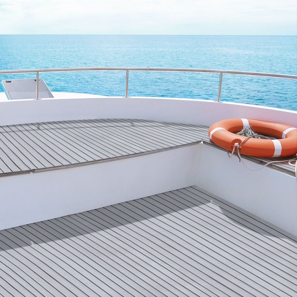 Seamanship EVA Foam Boat Flooring Mat Decking Sheet 240x90x0.6cm Light Grey Tristar Online