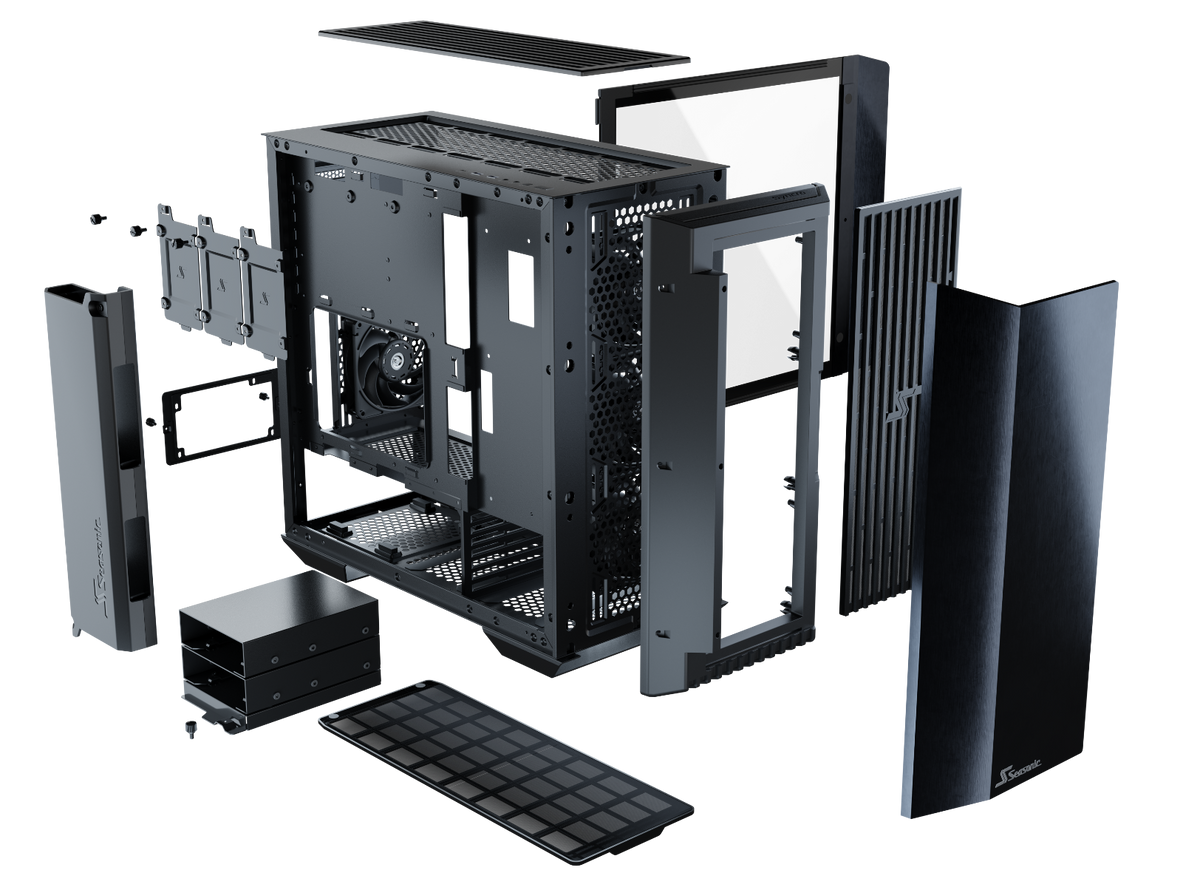 Seasonic Syncro Q704 Aluminum Case with Syncro DGC-750 750W 80 Plus Gold PSU & Connect Module RED DOT AWARD WINNER 2021 Tristar Online