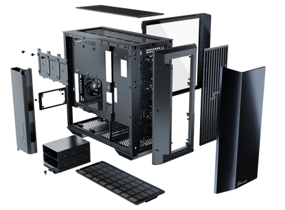Seasonic Syncro Q704 Aluminum Case with Syncro DGC-750 750W 80 Plus Gold PSU & Connect Module RED DOT AWARD WINNER 2021 Tristar Online