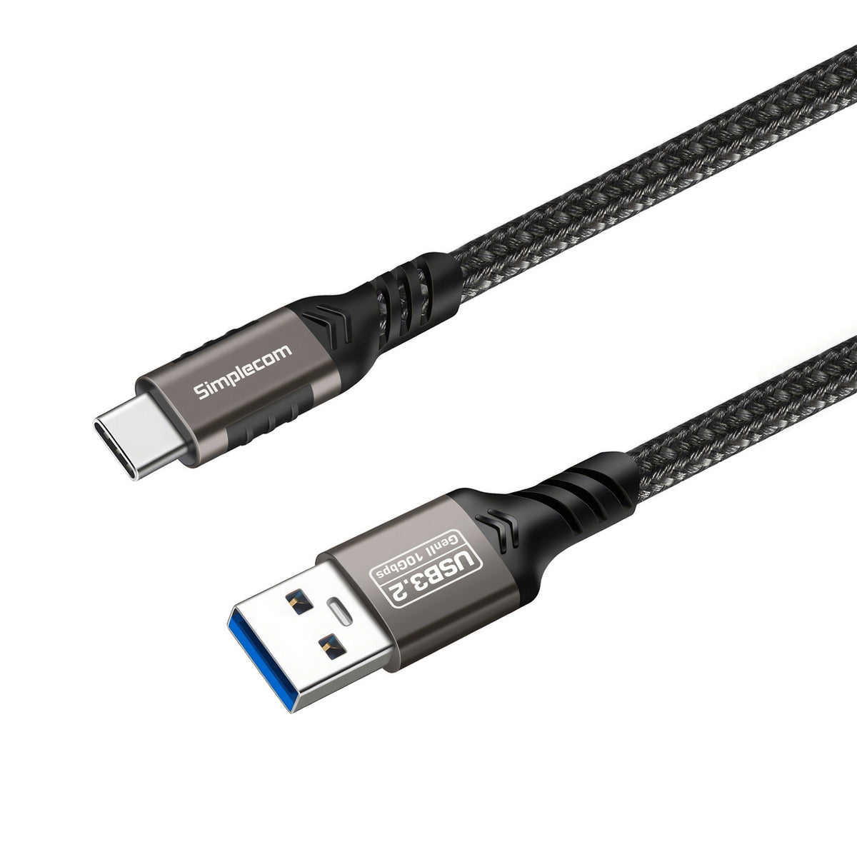 Simplecom CAU510 USB-A to USB-C Data and Charging Cable USB 3.2 Gen2 10Gbps 1M Tristar Online