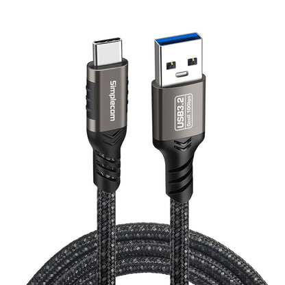 Simplecom CAU510 USB-A to USB-C Data and Charging Cable USB 3.2 Gen2 10Gbps 1M Tristar Online