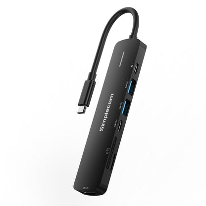 Simplecom CHT570 USB-C SuperSpeed 7-in-1 Multiport Hub Adapter HDMI 2.0 Docking Station Tristar Online