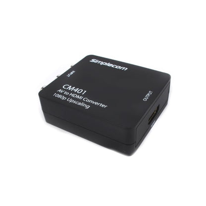 Simplecom CM401 Composite AV CVBS 3RCA to HDMI Video Converter 1080p Upscaling Tristar Online