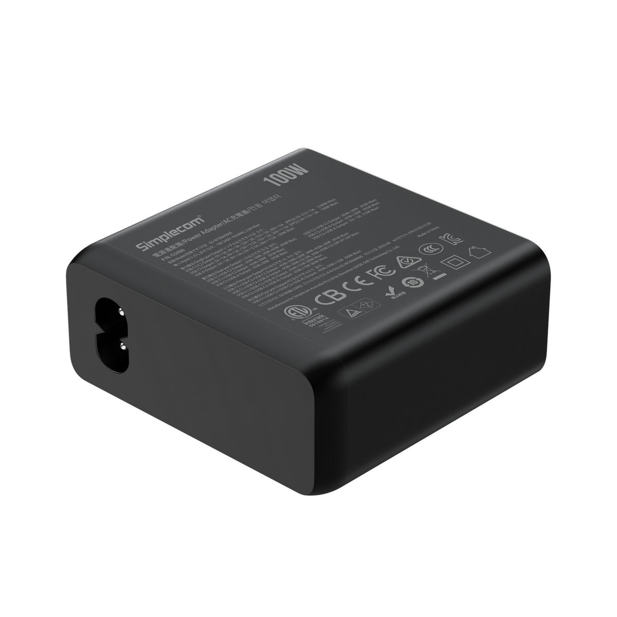 Simplecom CU400 4-Port PD 100W GaN Fast Charger 3xUSB-C + USB-A for Phone Tablet Laptop Tristar Online