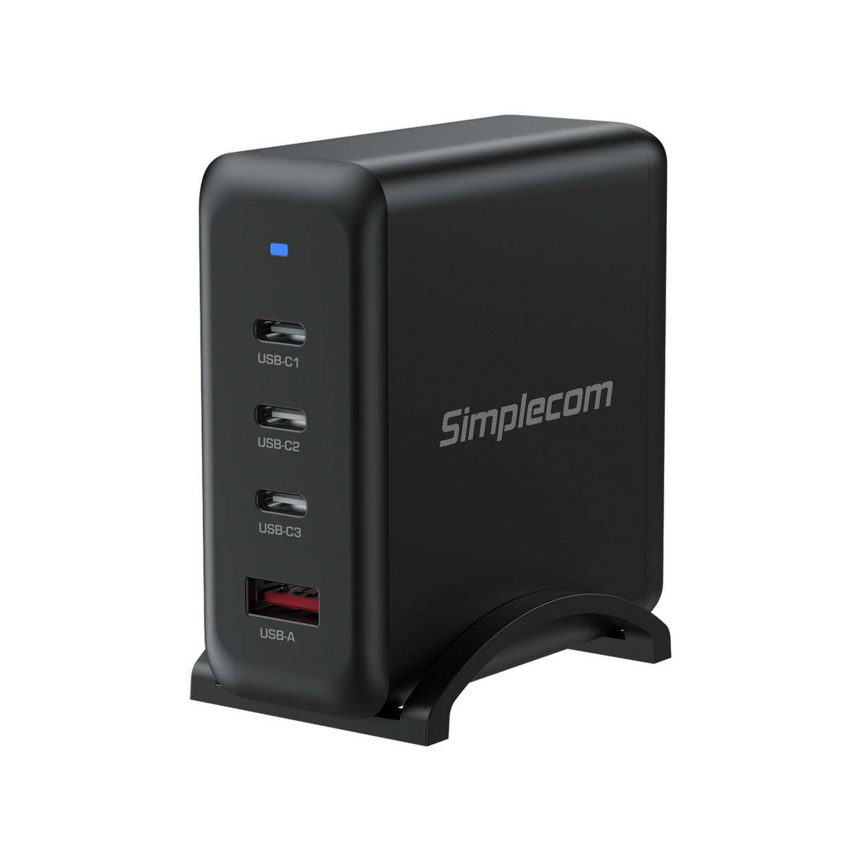 Simplecom CU400 4-Port PD 100W GaN Fast Charger 3xUSB-C + USB-A for Phone Tablet Laptop Tristar Online
