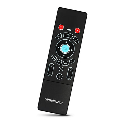 Simplecom RT250 Rechargeable 2.4GHz Wireless Remote Air Mouse Keyboard with Touch Pad and Backlight Tristar Online