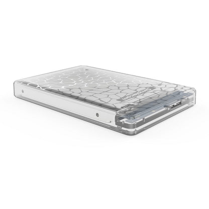 Simplecom SE101 Compact Tool-Free 2.5'' SATA to USB 3.0 HDD/SSD Enclosure Transparent Clear Tristar Online
