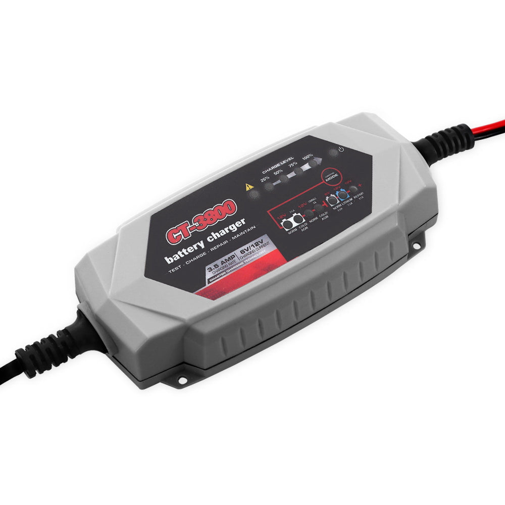 Smart Battery Charger 3.5A 12V 6V Automatic SLA AGM Car Truck Boat Motorcycle Caravan Tristar Online