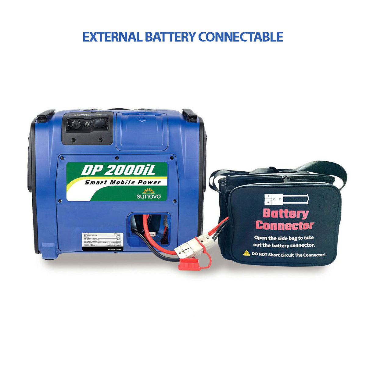 Sunovo 2000W Portable Power Station Solar Inverter Generator Tristar Online
