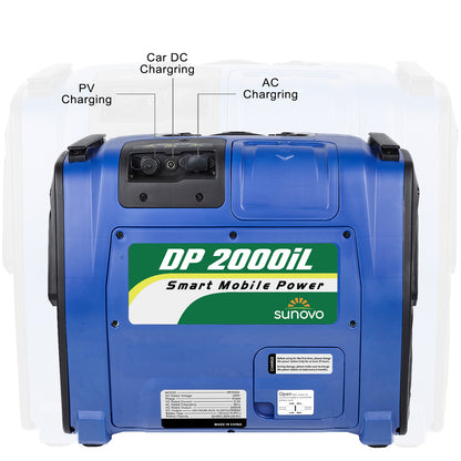 Sunovo 2000W Portable Power Station Solar Inverter Generator Tristar Online