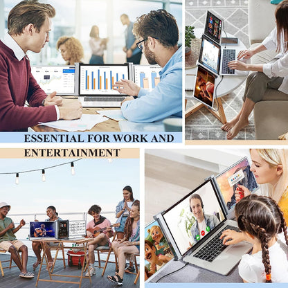 Close‑up of one 15.4 inch IPS panel showing crisp 1080P resolution and thin bezels.