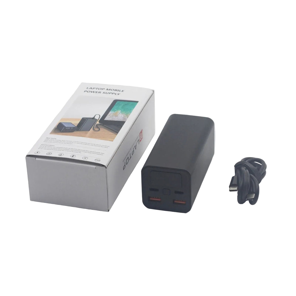 Trion 65W IS-LP01 20000mAh Power Bank with Digital Display, Dual USB & Type C Connectivity Trion