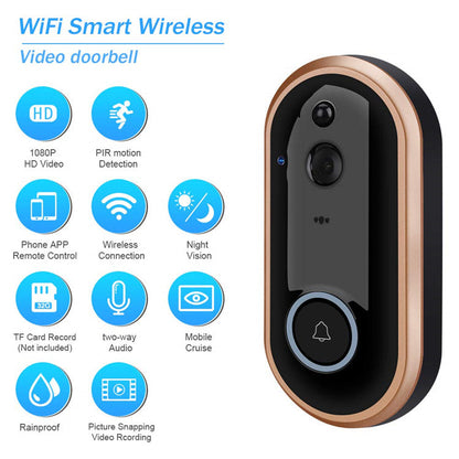 Tuya M6 Smart Night Vision 1080P HD Video DoorBell Camera with Chime Tuya