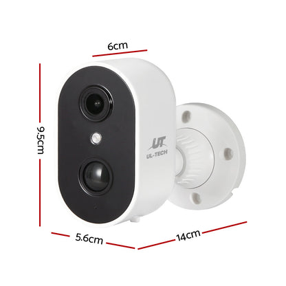 UL-tech 1080P Wireless Security IP Camera Rechargeable Outdoor CCTV Solar Panel Tristar Online
