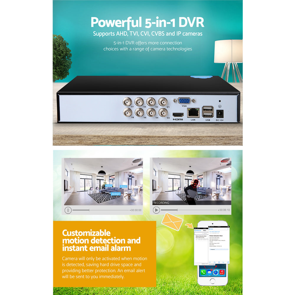 UL Tech 8 Channel CCTV Security Video Recorder Tristar Online
