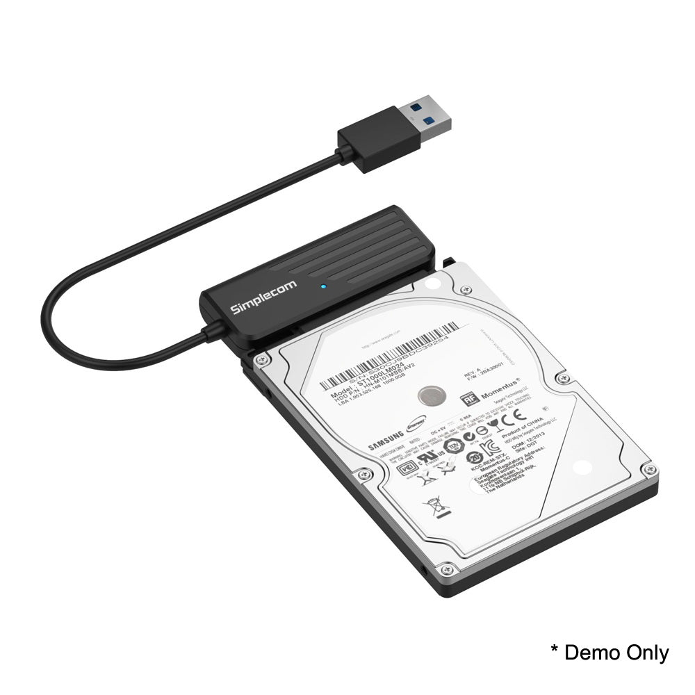 Simplecom SA205 Compact USB 3.0 to SATA Adapter Cable Converter for 2.5" SSD/HDD Tristar Online
