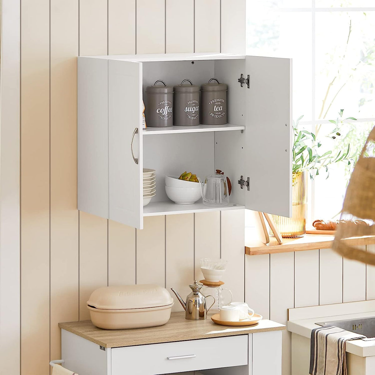 Wall Cabinets Storage, White Tristar Online