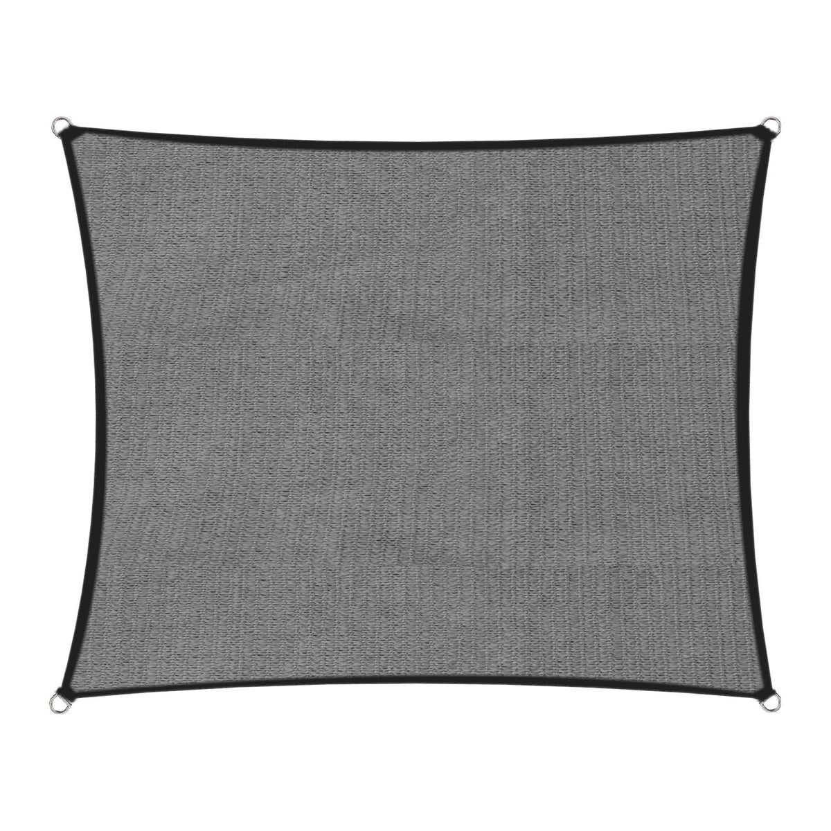 Wallaroo Outdoor Sun Shade Sail Canopy Grey Rectangle 2 x 2.5M Tristar Online